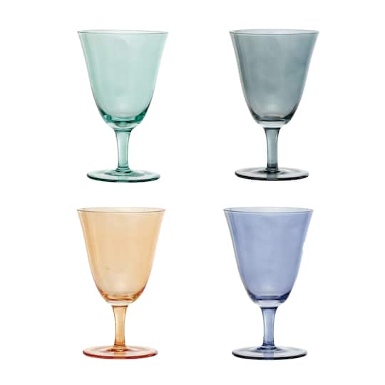 Hello Honey 8oz. Stemmed Wine Glass Set, 4ct.